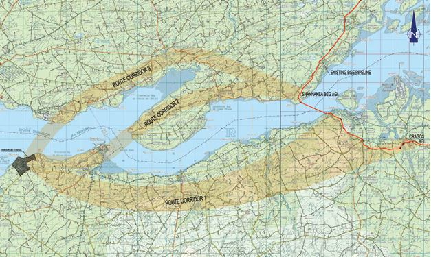 Proposed LNG Pipeline Routes